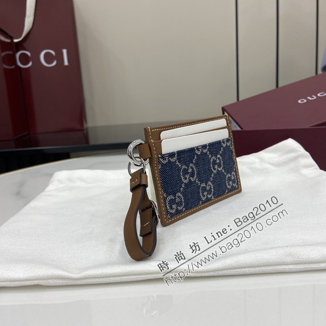 Gucci專櫃古馳最新款Emblem系列飾包帶卡片夾零錢包 jh2819型號：819121